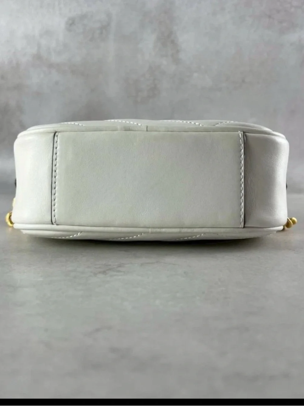 Tory Burch Kira Chevron Small Leather Crossbody Bag with white dust bag